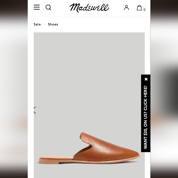 MADEWELL The Gemma Mule in Leather Size 8.5 - Picture 2 of 15
